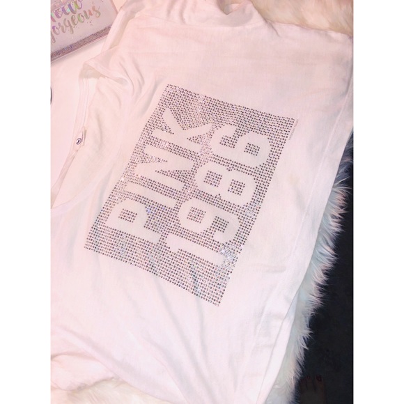 PINK Victoria's Secret Tops - PINK Bling Crop Top✨ Size SMALL